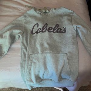 Light green Cabela’s sweatshirt. Size small. Hoodie. Great condition